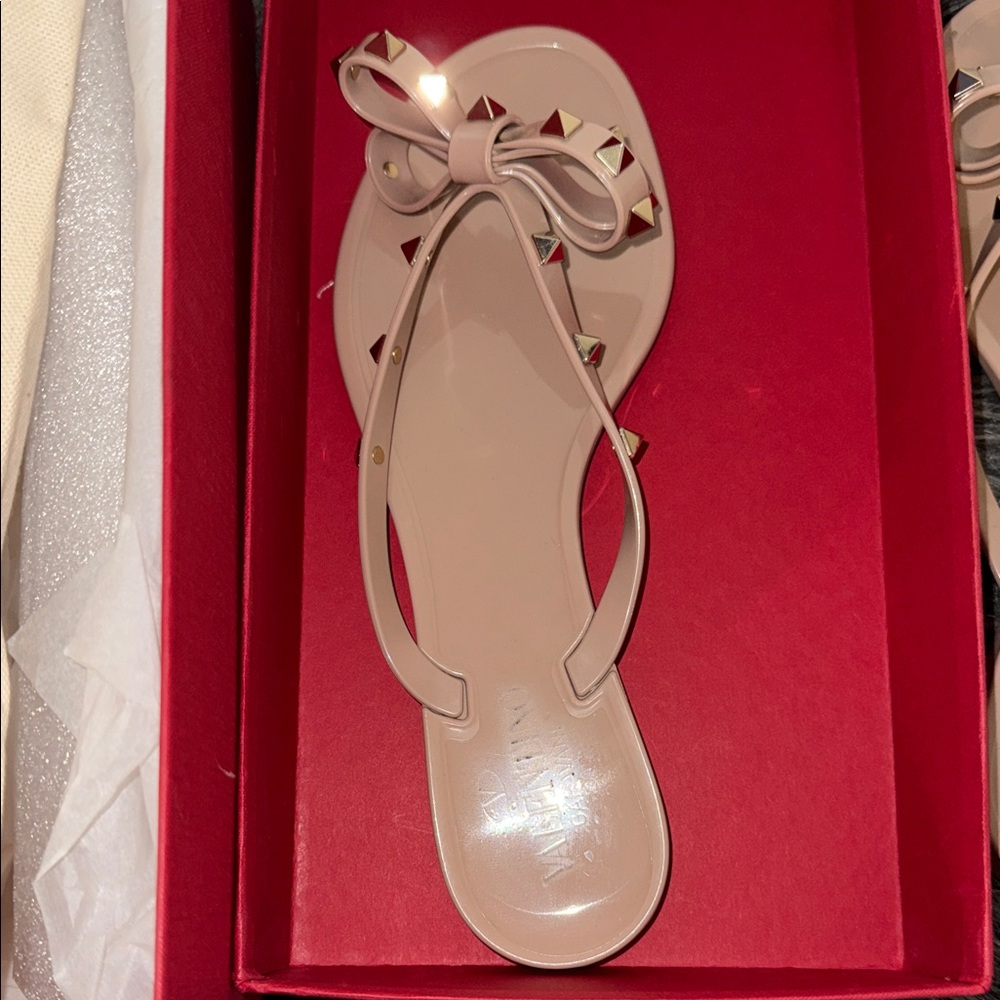 Valentino Women's Blush Sandals with Studs